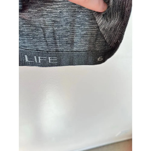 Lululemon Swiftly Tech Shirt Sleeve 2.0 Slim Fit Hip Length Black & White Size 6 - Picture 4 of 4